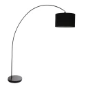 Mexlite Mexlite Floor lamp SOLVA, 1 flame, black lamp head, black