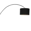 Mexlite Mexlite Floor lamp SOLVA, 1 flame, black lamp head, black
