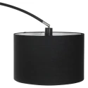 Mexlite Mexlite Floor lamp SOLVA, 1 flame, black lamp head, black