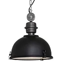 Steinhauer pendant luminaire BIKKEL - Ø 32CM 1 flame, small E27 IP20, black matt dimmable