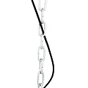 Steinhauer pendant luminaire BIKKEL - Ø 32CM 1 flame, small E27 IP20, black matt dimmable