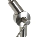 Steinhauer Standerlampe PRESTIGE CHIC cylindrisk, med afbryder, med skærm, med leddelt arm, med stik E27 IP20, stål børstet 