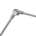 Steinhauer Væglampe PRESTIGE CHIC cylindrisk, med afbryder, med skærm, med leddelt arm, med stik E27 IP20, stål børstet dæmpbar