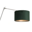 Steinhauer Væglampe PRESTIGE CHIC cylindrisk, med afbryder, med skærm, med leddelt arm, med stik E27 IP20, stål børstet dæmpbar