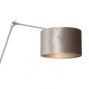 Steinhauer Væglampe PRESTIGE CHIC cylindrisk, med afbryder, med skærm, med leddelt arm, med stik E27 IP20, stål børstet dæmpbar