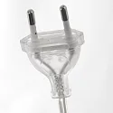 Standerlampe SPARKLED LIGHT cylindrisk, med afbryder, med skærm, med stik, justerbar E27 IP20, stål børstet 
