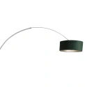 Steinhauer Standerlampe SPARKLED LIGHT cylindrisk, med afbryder, med skærm, med stik, justerbar E27 IP20, stål børstet 