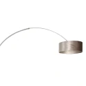 Steinhauer Standerlampe SPARKLED LIGHT cylindrisk, med afbryder, med skærm, med stik, justerbar E27 IP20, stål børstet 