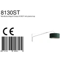 Steinhauer wall luminaire ELEGANT CLASSY with switch, with shade, with strain relief, with plug, adjustable E27 IP20, steel brushed 