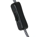 Steinhauer wall luminaire ELEGANT CLASSY with switch, with shade, with strain relief, with plug, adjustable E27 IP20, steel brushed 