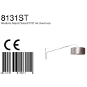 Steinhauer wall luminaire ELEGANT CLASSY with switch, with shade, with strain relief, with plug, adjustable E27 IP20, steel brushed 