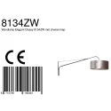 Steinhauer wall luminaire ELEGANT CLASSY with switch, with shade, with strain relief, with plug, adjustable E27 IP20, black matt 