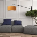 Steinhauer wall luminaire ELEGANT CLASSY with switch, with shade, with strain relief, with plug, adjustable E27 IP20, black matt 