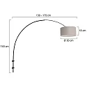 Steinhauer Væglampe SPARKLED LIGHT cylindrisk, med skærm, justerbar E27 IP20, sort mat 