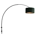 Steinhauer Væglampe SPARKLED LIGHT cylindrisk, med skærm, justerbar E27 IP20, sort mat 
