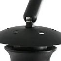 Steinhauer Væglampe SPARKLED LIGHT cylindrisk, med skærm, justerbar E27 IP20, sort mat 
