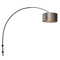 Steinhauer Væglampe SPARKLED LIGHT cylindrisk, med skærm, justerbar E27 IP20, sort mat 