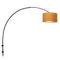 Steinhauer Væglampe SPARKLED LIGHT cylindrisk, med skærm, justerbar E27 IP20, sort mat 