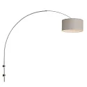 Steinhauer Væglampe SPARKLED LIGHT cylindrisk, med skærm, justerbar E27 IP20, stål børstet 