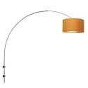 Steinhauer Væglampe SPARKLED LIGHT cylindrisk, med skærm, justerbar E27 IP20, stål børstet 