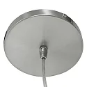 Steinhauer Pendel SPARKLED LIGHT cylindrisk, med skærm E27 IP20, stål børstet dæmpbar