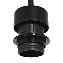 Steinhauer Pendel SPARKLED LIGHT cylindrisk, med skærm E27 IP20, sort mat dæmpbar