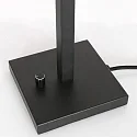 Steinhauer table lamp STANG up, short, with switch, with shade, with plug E27 IP20, black matt dimmable
