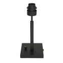 Bordlampe STANG up, kort, med afbryder, med skærm, med stik E27 IP20, sort mat dæmpbar