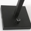 wall luminaire STANG up, cylindrical, with shade E27 IP20, black matt dimmable