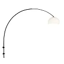 Steinhauer Væglampe SPARKLED LIGHT halvrund, med skærm, justerbar E27 IP20, sort mat 