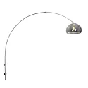Steinhauer Væglampe SPARKLED LIGHT halvrund, justerbar E27 IP20, stål børstet 