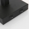 wall luminaire STANG with shade, with LED spot E27 IP20, black matt 