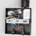 wall luminaire STANG with shade, with LED spot E27 IP20, black matt 
