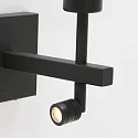 Steinhauer Væglampe STANG med skærm, med LED spot E27 IP20, sort mat 