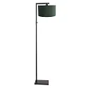 Steinhauer floor lamp STANG down, with switch, with shade, with plug E27 IP20, black matt dimmable