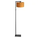 Steinhauer floor lamp STANG down, with switch, with shade, with plug E27 IP20, black matt dimmable