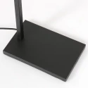 Standerlampe STANG down, med afbryder, med skærm, med stik E27 IP20, sort mat dæmpbar