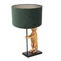 anne light & home Bordlampe ANIMAUX - SURICATE up, med afbryder, med skærm, med stik E27 IP20, sort mat 