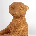anne light & home Bordlampe ANIMAUX - SURICATE up, med afbryder, med skærm, med stik E27 IP20, sort mat 