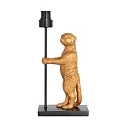anne light & home Bordlampe ANIMAUX - SURICATE up, med afbryder, med skærm, med stik E27 IP20, sort mat 