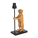 anne light & home Bordlampe ANIMAUX - SURICATE up, med afbryder, med skærm, med stik E27 IP20, sort mat 