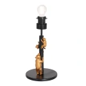 Bordlampe ANIMAUX - OURSES up, med afbryder, med skærm, med stik E27 IP20, sort mat 