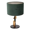 anne light & home Bordlampe ANIMAUX - OURSES up, med afbryder, med skærm, med stik E27 IP20, sort mat 