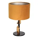 anne light & home Bordlampe ANIMAUX - OURSES up, med afbryder, med skærm, med stik E27 IP20, sort mat 
