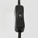 Bordlampe ANIMAUX - OURSES up, med afbryder, med skærm, med stik E27 IP20, sort mat 