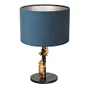 anne light & home table lamp ANIMAUX - OURSES up, with switch, with shade, with plug E27 IP20, black matt 