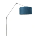 Steinhauer Standerlampe PRESTIGE CHIC cylindrisk, med afbryder, med skærm, med leddelt arm, med stik E27 IP20, stål børstet 