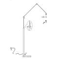 Steinhauer floor lamp PRESTIGE CHIC cylindrical, with switch, with shade, with jointed arm, with plug E27 IP20, black matt dimmable