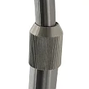 Steinhauer floor lamp SPARKLED LIGHT cylindrical, with switch, with shade, with plug, adjustable E27 IP20, steel brushed 