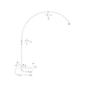 Steinhauer Standerlampe SPARKLED LIGHT cylindrisk, med afbryder, med skærm, med stik, justerbar E27 IP20, stål børstet 